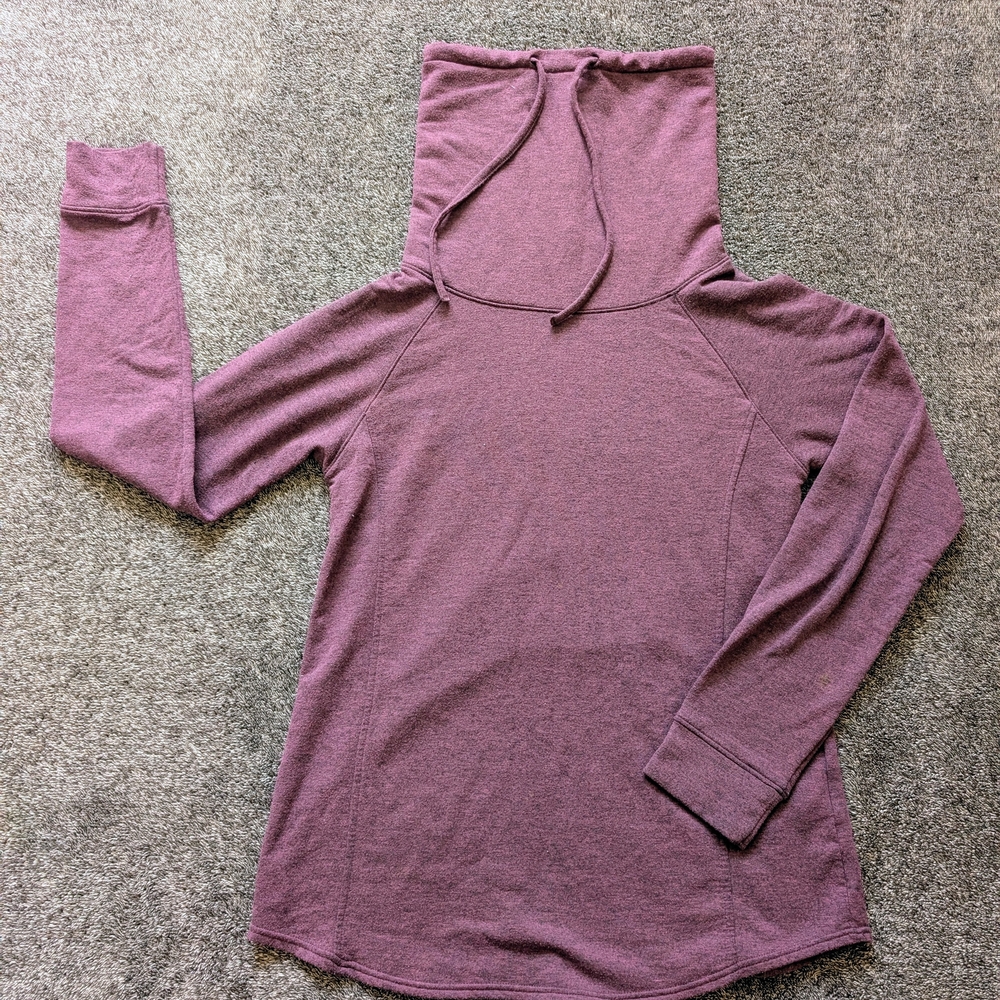 32 Degrees Women's Hooded Pullover Sweatshirt - Mauve Plum